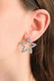 Heliophilia Silver Pendientes de Plata con Circonita